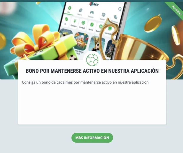 Bono por la aplicación en 22bet