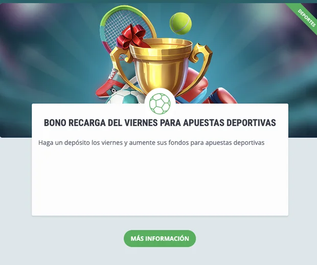 Recarga del viernes en 22bet